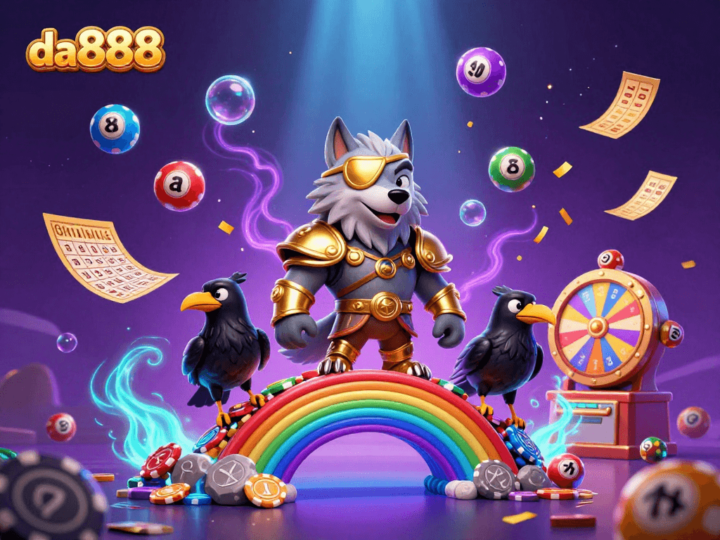 Engage with vibrant da888 casino elements in a dynamic Norse mythology scene featuring Odin, exploring exciting gaming opportunities.