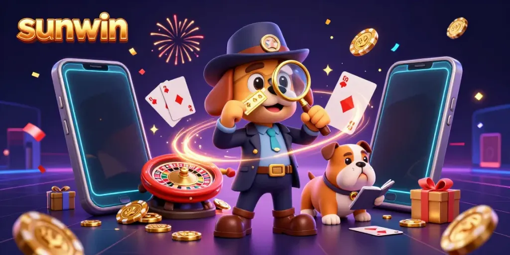 Engage with sunwin by playing immersive slot games, featuring lively characters and vibrant casino elements.